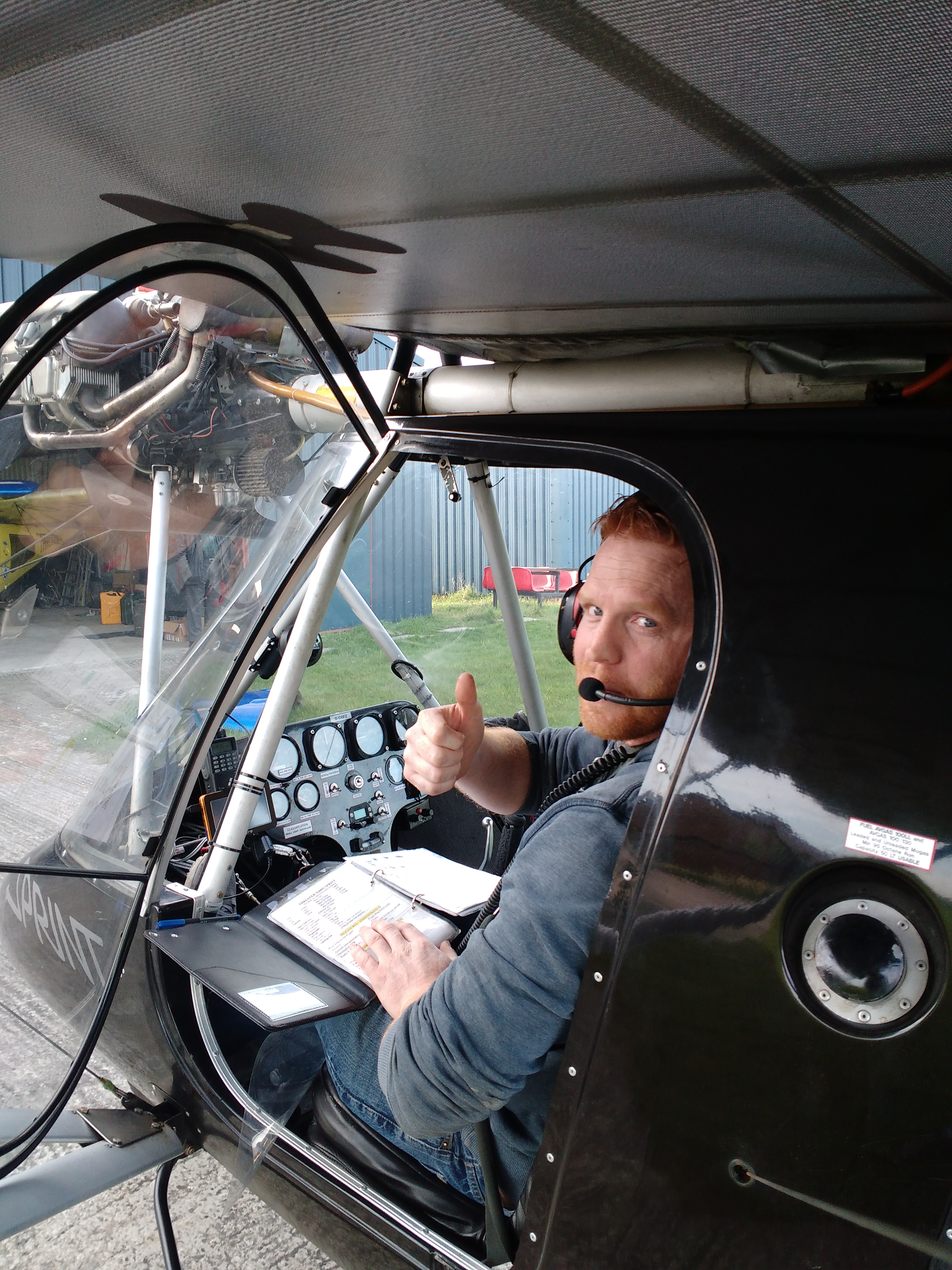 At last the weather relents to allow Phelim Brady to complete his first Solo Flight