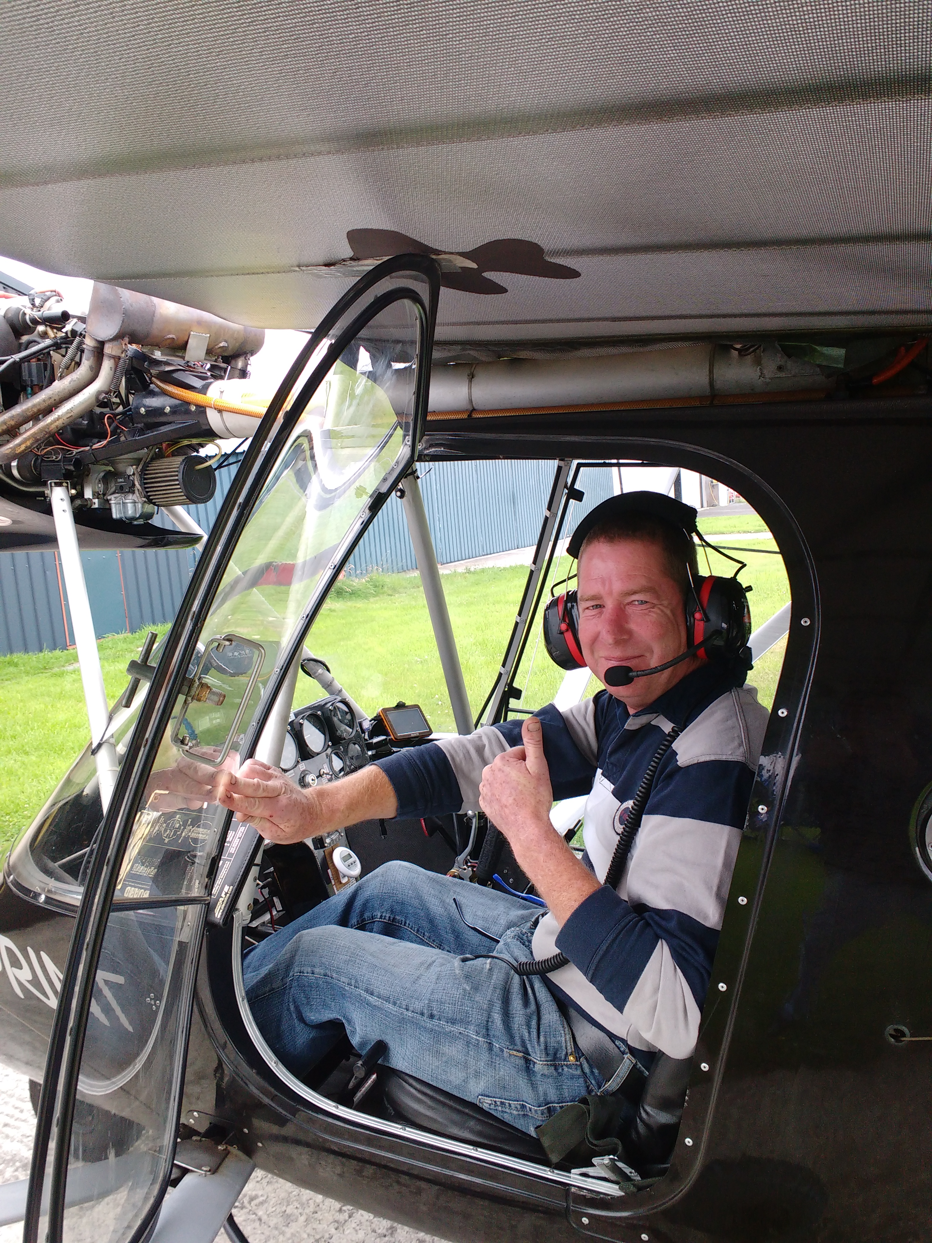 Tim Gallagher. First Solo Flight