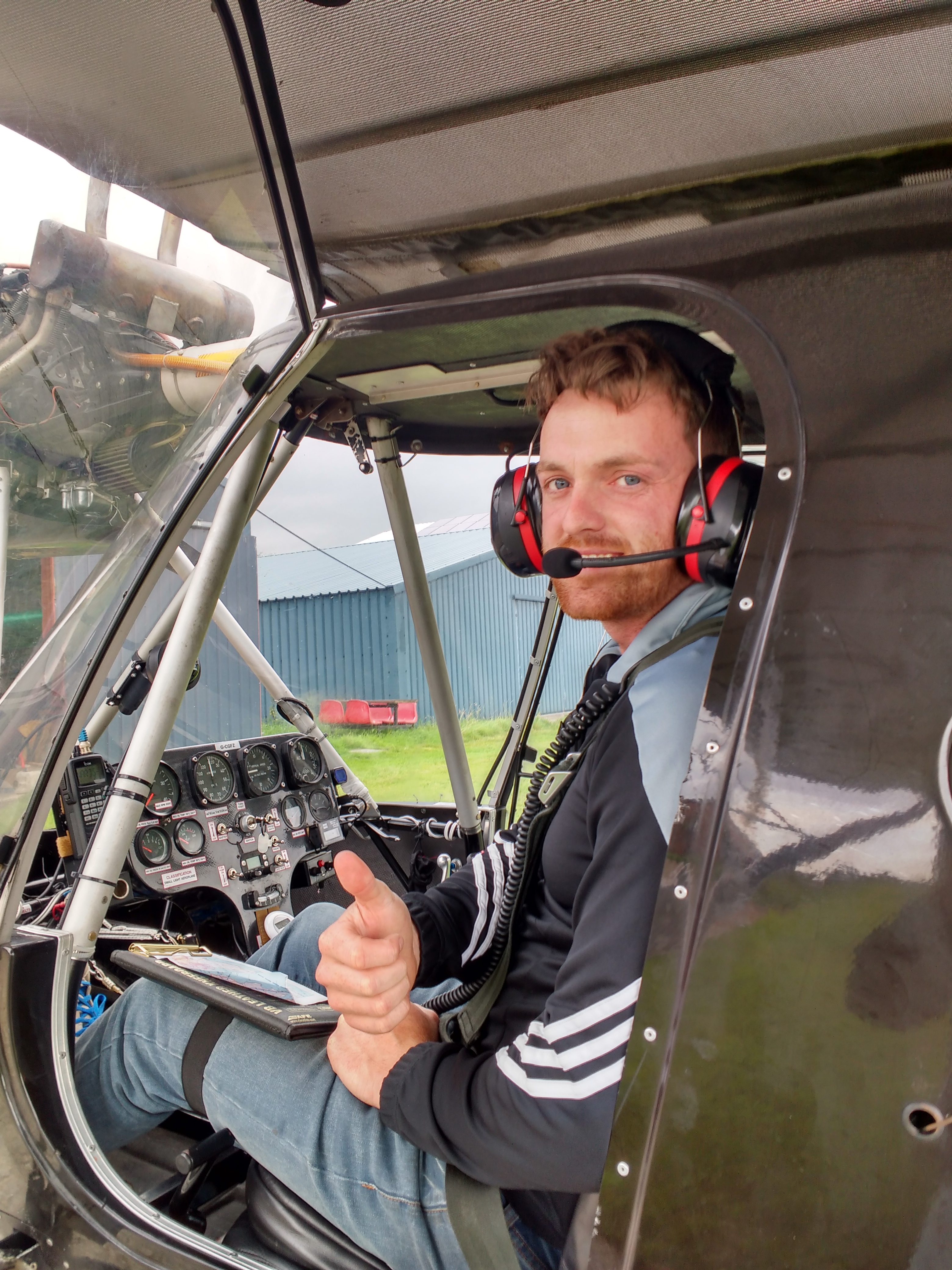 Gavin Crossan . First Solo Flight 25th August 2017