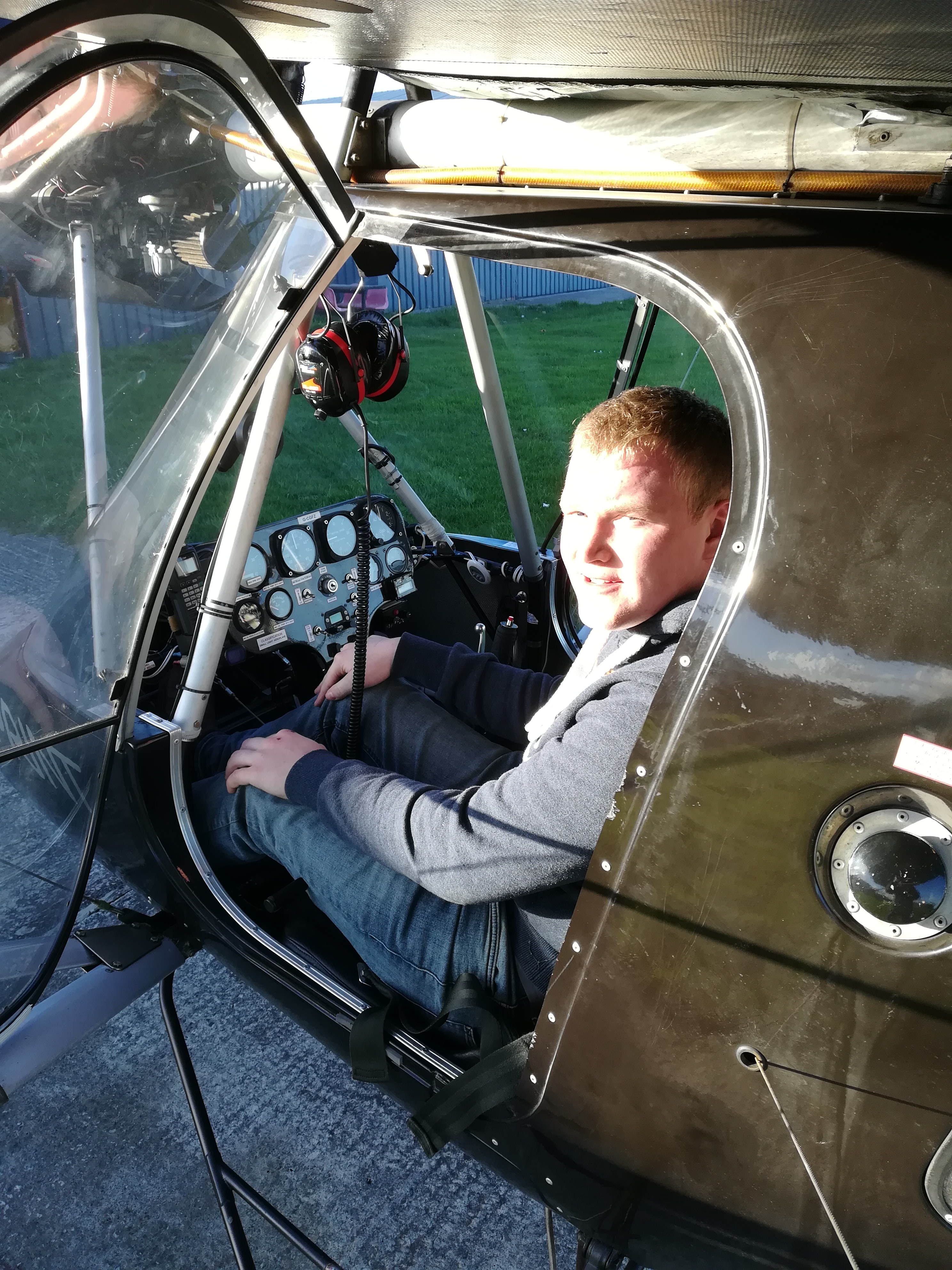 Andrew McConnell fly's his First Solo