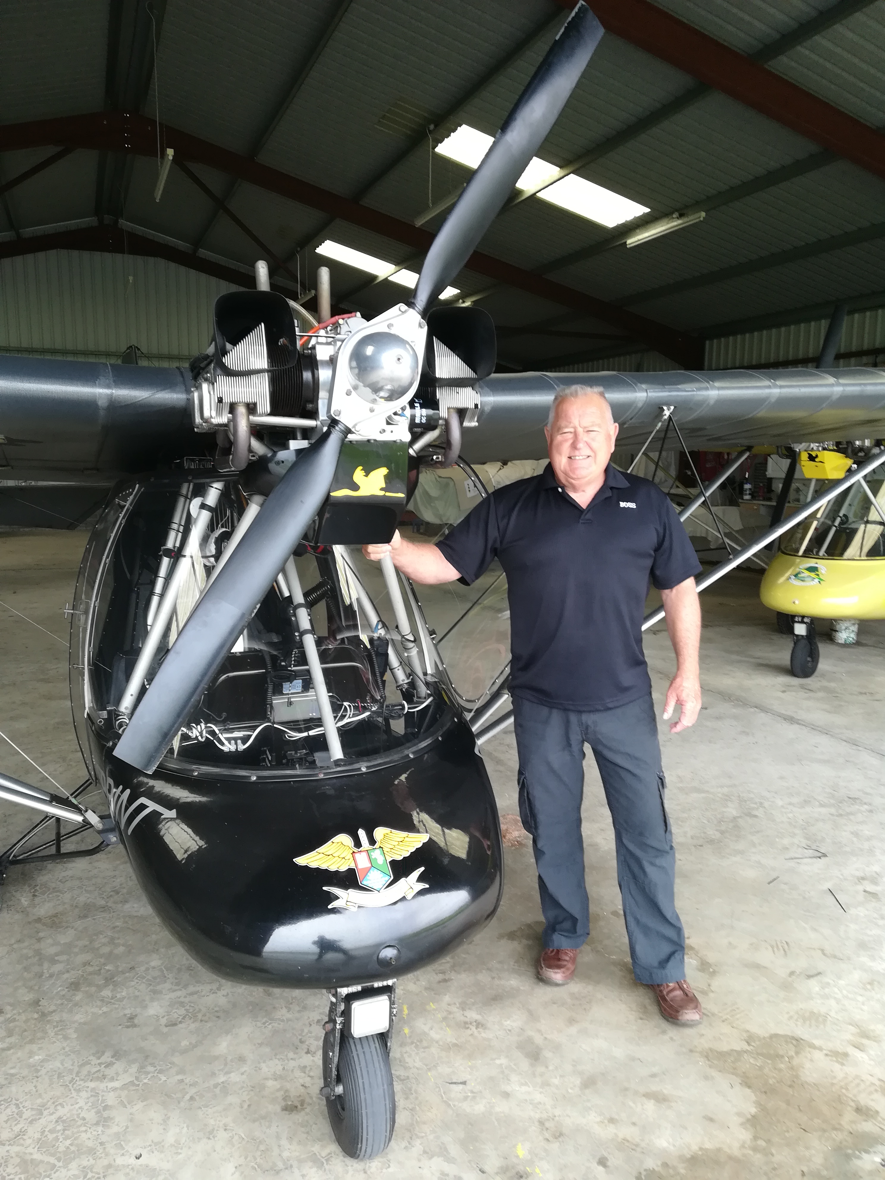 Doug King adds UK Microlight License to his collection